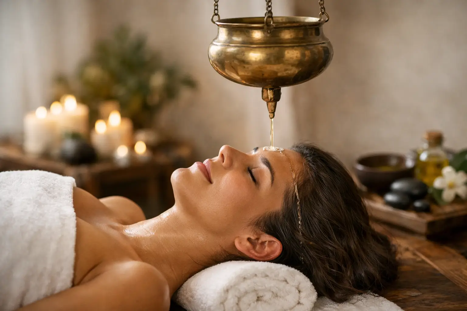 Beneficios del shirodhara para mente y cuerpo
