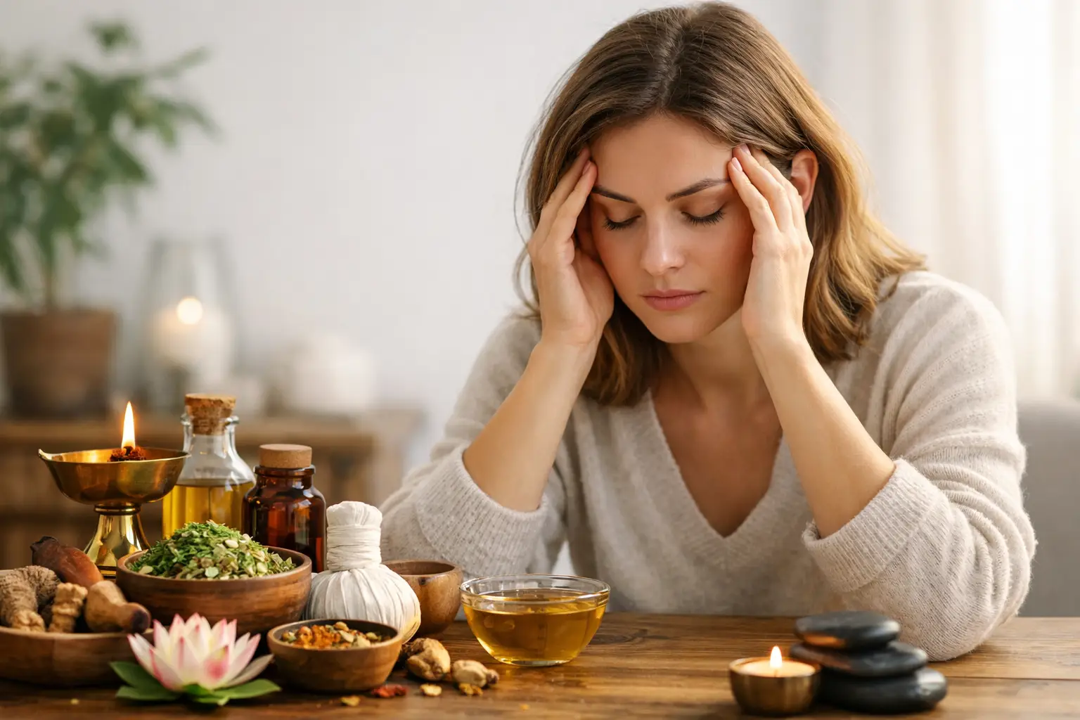 Ayurveda para agotamiento mental: cómo aliviarlo