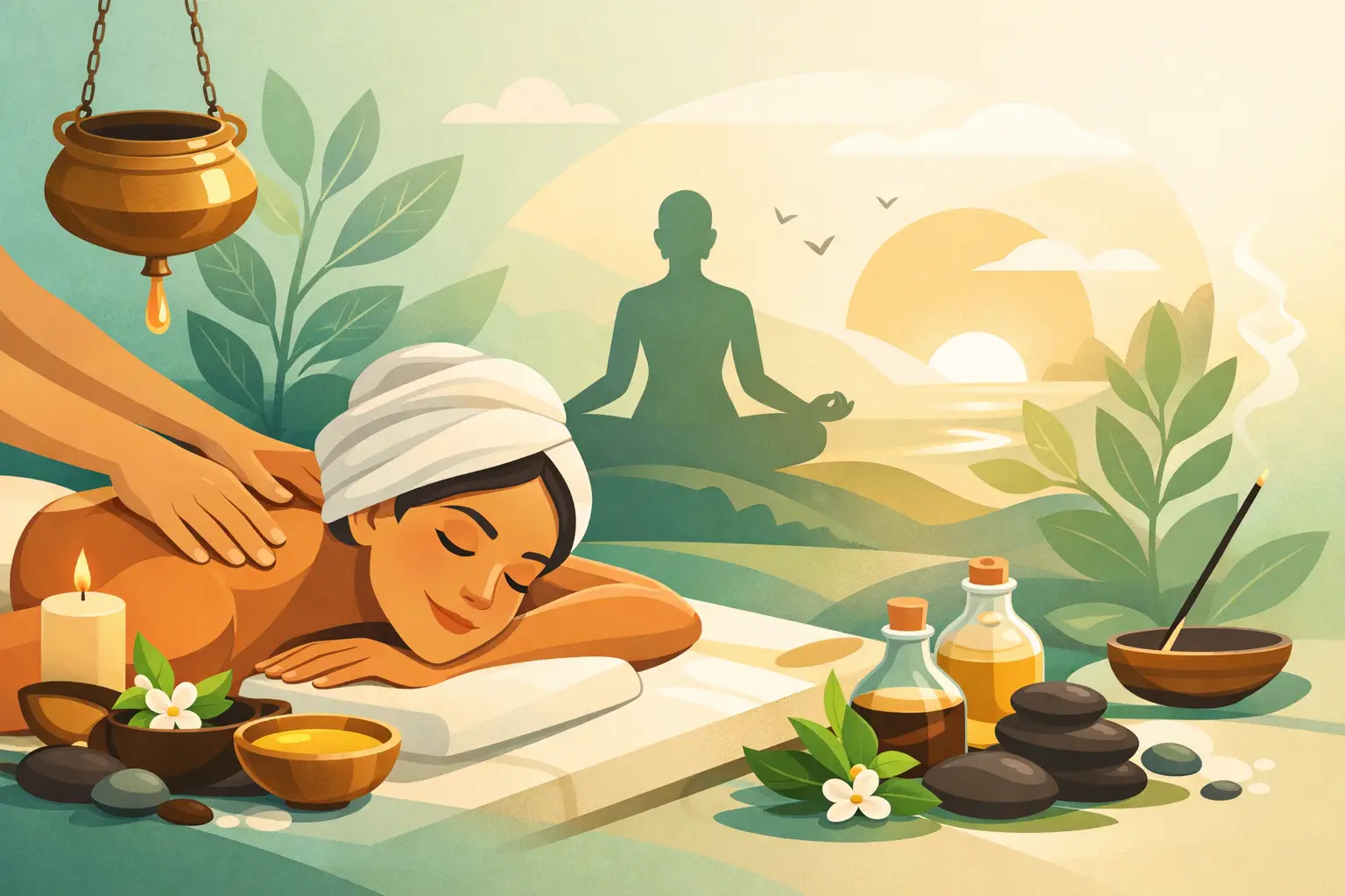 Masaje ayurvédico para estrés: alivio real