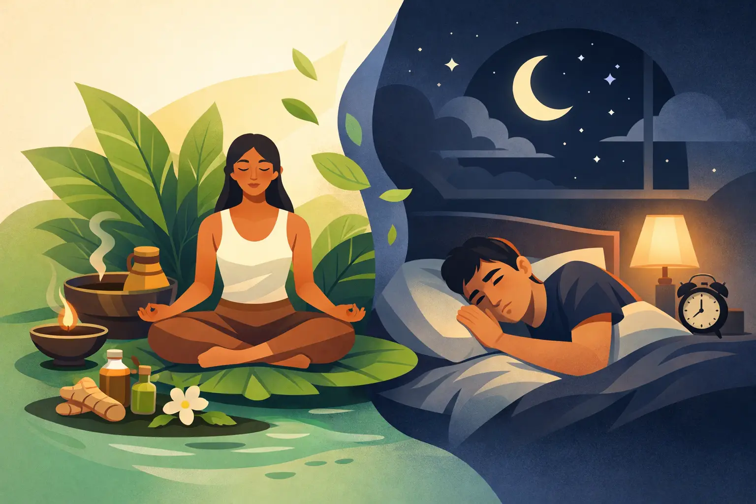 Medicina ayurvédica para el insomnio real