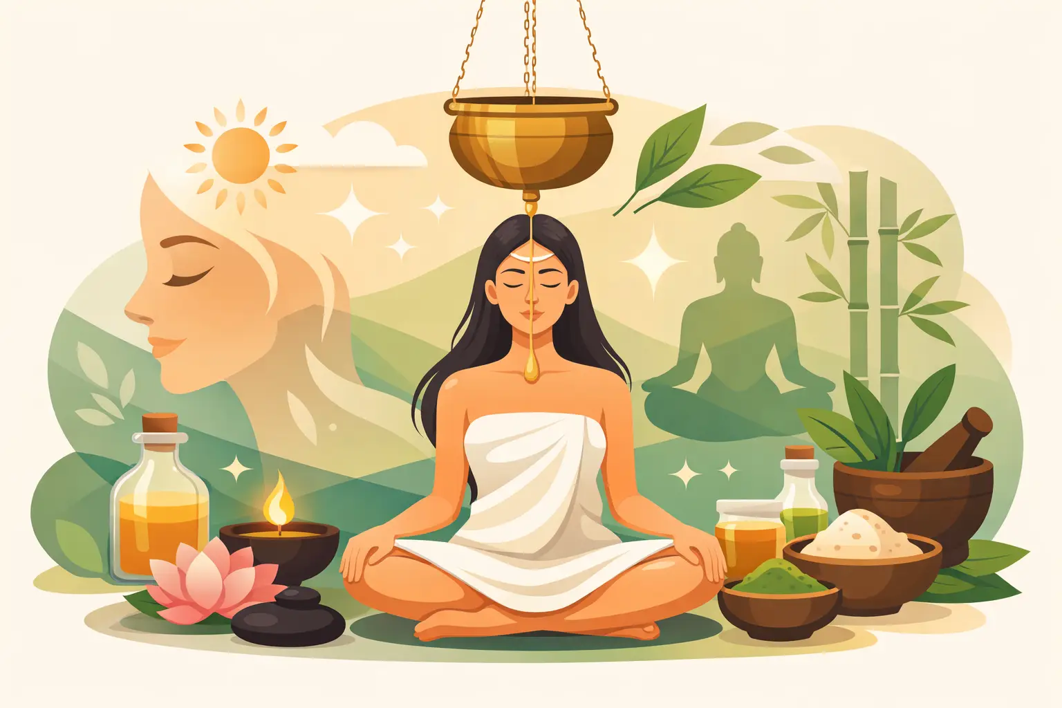 Terapias ayurvedicas para rejuvenecimiento