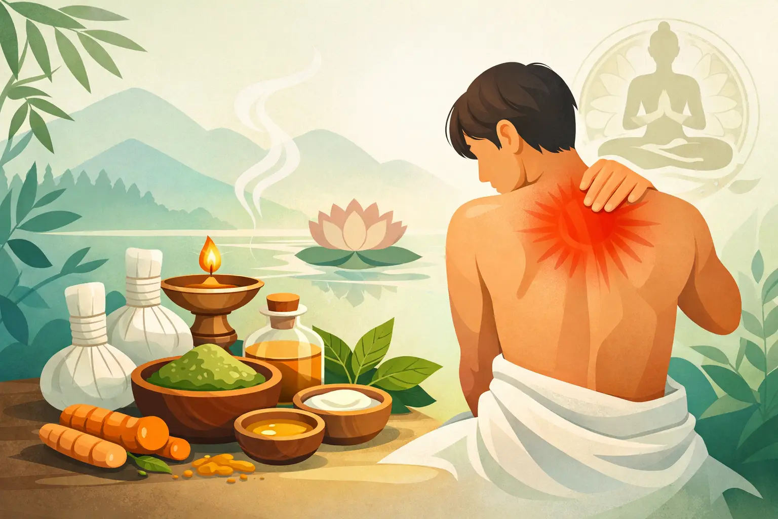 Tratamiento Ayurveda para dolor muscular