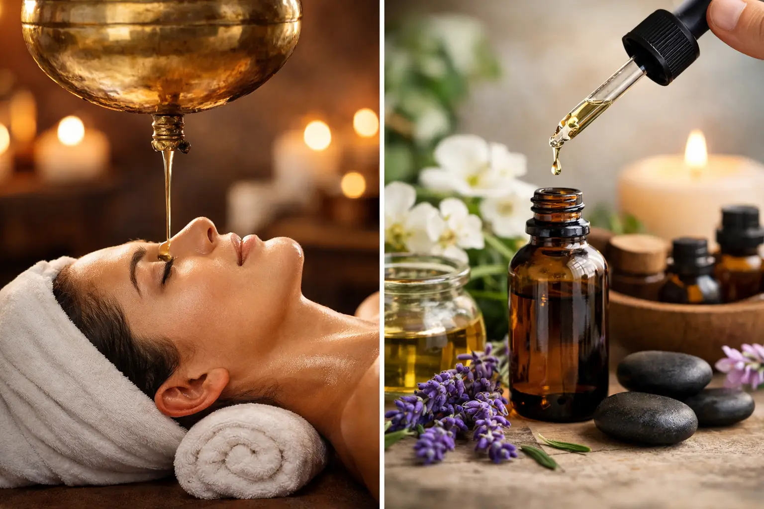 Shirodhara vs aromaterapia: cuál elegir